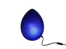 W.L.P. verlichting - Duitsland - Egg lamp - gemarmerd glas - 80's