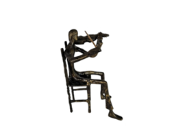 Violist -  Brons - verbronsd -  metaal - 21e eeuw