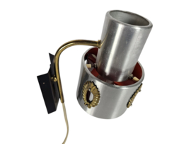 Lakro Amstelveen - wandlampje - aluminium - koper - 60's