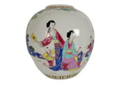 Chinese Gember pot - Family Rose - handbeschilderd - 2e helft 20e eeuw