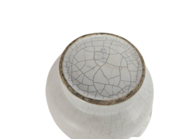 Dutch design - Flora Keramiek - Gouda Holland - model 925 - wit mat relief - monochroom - 1958