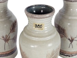 Bay keramiek - model 630-20 - beige - set (3) -  W-Germany - 70's