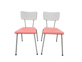 Rawi - Retro design -  2 vintage buisframe eetkamer stoelen - 60's