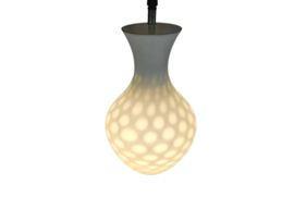 Dutch design - Philips - Louis Kalff - satijnglas - kelklamp - type NG 39 E/100 - 1950's