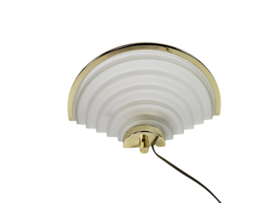 Happy Light - Vintage muurlamp - Hollywood Regency stijl - geperst glas - 80's
