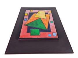 Liesbeth Tóth-de Knegt - 'Vallende luchtkastelen' - canvas op hout - gesigneerd