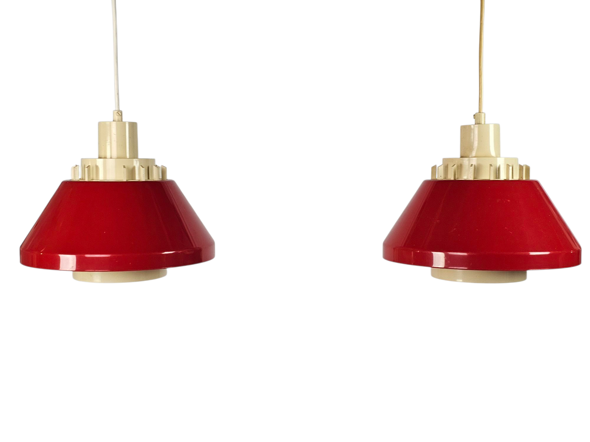 Lyskaer Belysning - made in  Denmark - model 854 - set (2) - hanglampen - kunststof - mid century