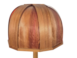 GB Solbackens Svarveri - grenenfineer - vloerlamp - Zweden - 1970's