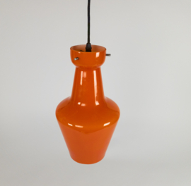 Targetti Sankey - Made in Italy - opaalglas - oranje - hanglamp - 1960's