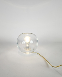 Tafellamp - glas - kristal - Toni Zuccheri stijl - bollamp  - 3e kwart 20e eeuw