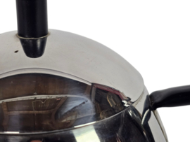 Tracanzan Alfa - 'Pallina' - Inox 18/10 - thee/koffiekannetje - Made in Italy - chroom - 60's