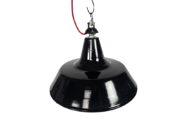 Industriëel - emaille - hanglamp - fabriekslamp - Italie - 90's