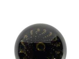 Whitefriars - ingesloten lichtbellen - 'Twilight' -  Paperweight - 1950's