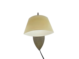 Hala Zeist - wandlamp - geborsteld staal - glas - 1990's