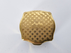 Stratton of London - Made in England - pillendoosje - goudkleurig - 60's