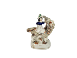 Victorian - Prince of Wales - Goat - porselein - Staffordshire - polychroom - 19e eeuw