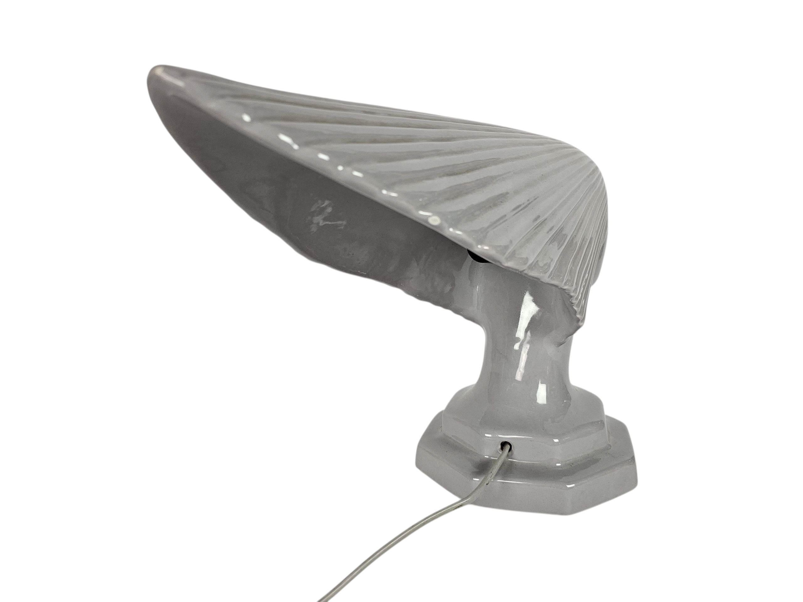 Vintage  - Rene Lalique stijl - design Hubert Olivier -  tafellamp - keramiek -  Frankrijk - 1960's
