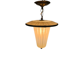 hanglamp - messing - koper - lantaarnlamp  - jaren 50