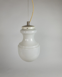 Murano - Italie - kegellamp - opaline - hanglamp -  mid century - 70's