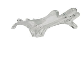 Murano - transparant kristal - vaas - Italie - 3e kwart 20e eeuw