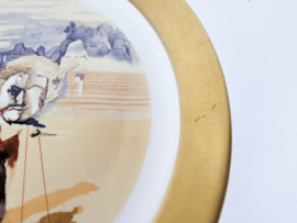 Salvador Dali - 'Avaricia Y despilfarro Purgatorio Canto 20' - bord - verguld - gesigneerd - 1981