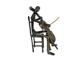 De cellist - Verbronsd - 21e eeuw