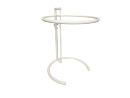 Design Side table - Eileen Gray stijl -  metaal - glas - 80s
