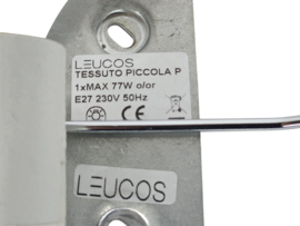 Leucos - Tessuto Piccola P - glas - metal - Made in Italy - 90's