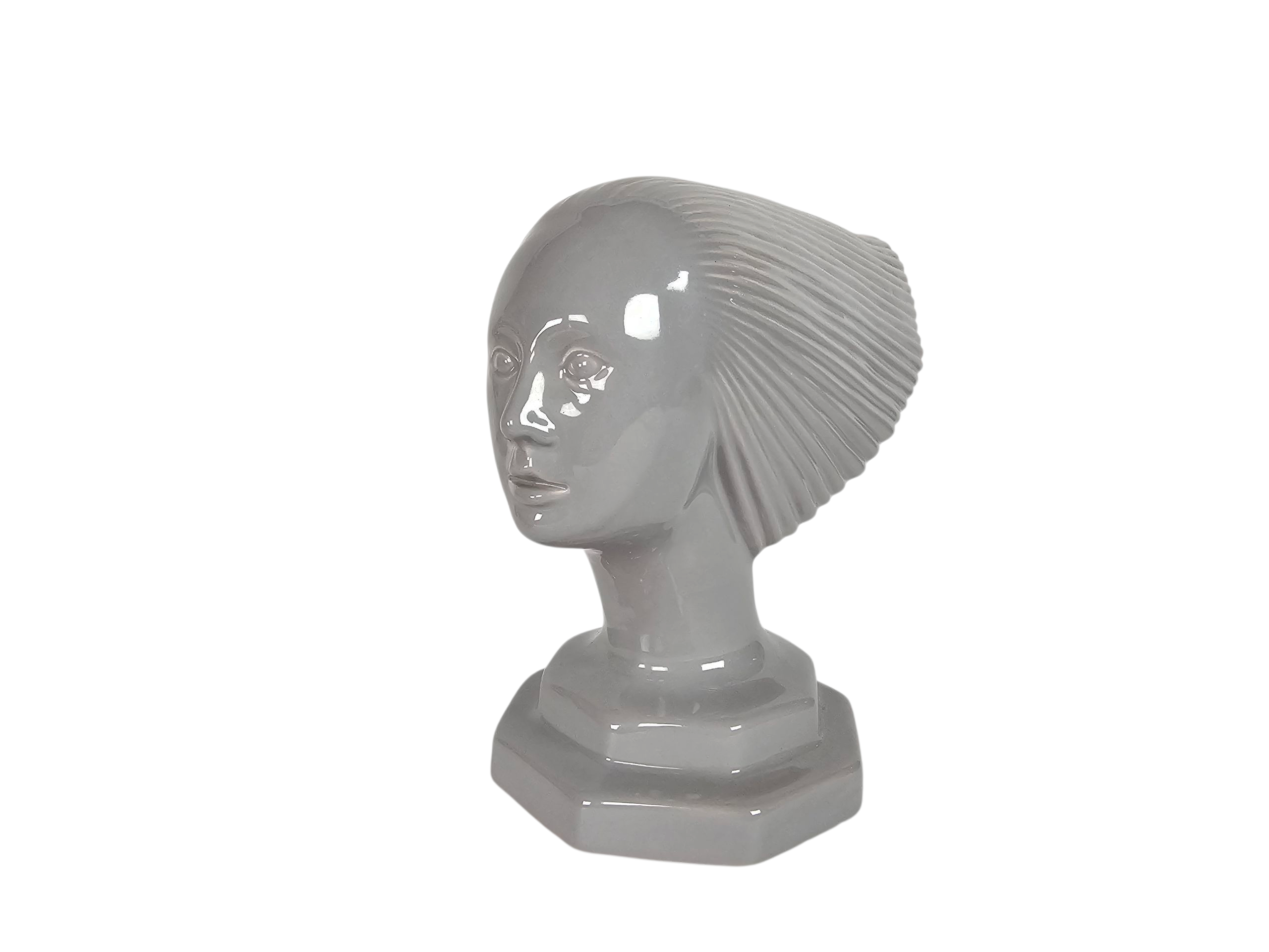 Vintage  - Rene Lalique stijl - design Hubert Olivier -  tafellamp - keramiek -  Frankrijk - 1960's