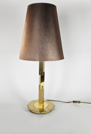 Arte Lumen - Willy Rizzo stijl - messing - tafellamp - 3e kwart 20e eeuw