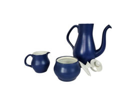Royal Goedewaagen - Theepotje - melkkannetje - suikerpot - model Mokka - 1970's