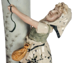 Tafellamp - Keramiek - 'Figurine' - gesigneerd - 2e helft 20e eeuw