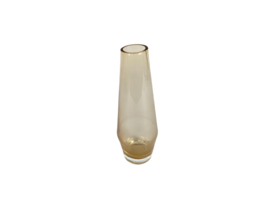 Riihimäen Lasi -  Tamara Aladin - vaasje - amber - Finland - 1970s