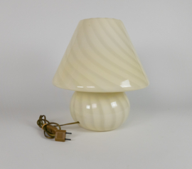 XL - Murano -  Vetri- Venini - mushroom lamp - spiraallamp -  Swirled Glass lamp - 60's