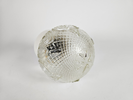 Massive  - Space Age - Plafonniere - geperst glas - 70's