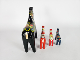 Dala Horse - Dalahastar  - design Nils Olsson - Grannas A. Olsson - Zweden - 3e helft 20e eeuw