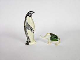 Abraham Palatnik - collectibles - kunsthars - Lucite - Olifant & Pinguin - Brazilië - 3e kwart 20e eeuw