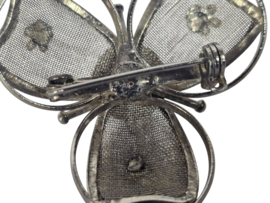 Filigrain -  zilver - broche - 2e helft 20e eeuw