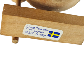 Vintage - Noorman - Viking - Ljung Souvenir - Lilla Skyrup - hout - Zweden - 3e kwart 20e eeuw