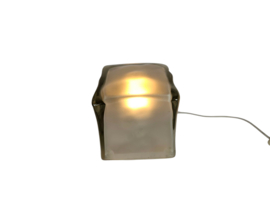 Ikea - Kubuslamp - Iviken -  ijsklontje - frosted glass - model B002 - 1990's