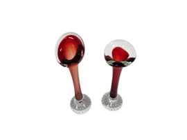 Aseda Glasbruk - design Bo Borgström - 2x (set - Zweden - 1960's