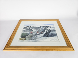 Flip Hamers (1909-1995) - aquarel - landschap - 3e kwart 20e eeuw