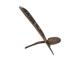 Palaver Chair - Barium/geboortestoel - massief hardhout - Malawi - 3e kwart 20e eeuw