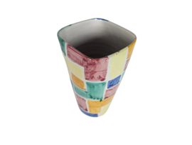 Attr. Fratelli Fanciullacci - Multi color - Harlequin - Italie - keramiek - XL vaas - 60's