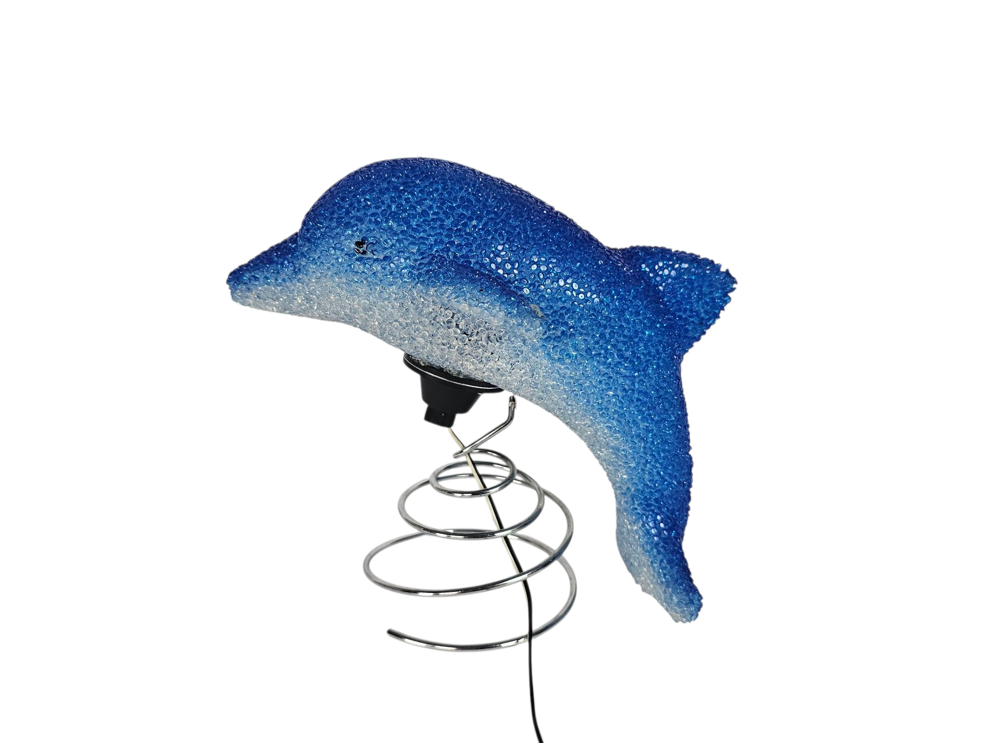 Dolfijn lamp - tafellamp - rubber - metaal - 90's