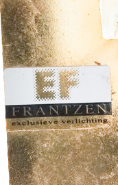 EF Frantzen - wandlamp - melkglas - messing - Denemarken - 90's