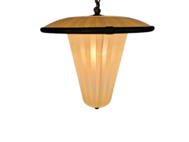 hanglamp - messing - koper - lantaarnlamp  - jaren 50