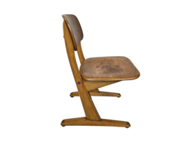 Casala - kinderstoeltje - schoolstoeltje -  beuken - plywood -  vintage - 60's