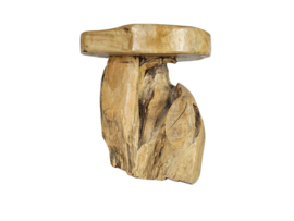 Teakhout - Krukje - Bijzettafeltje -  naturel