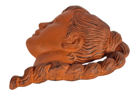 Achatit Cortendorf  - terracotta - wandmasker - keramisch masker - handarbeit - 50s